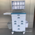 Carrello per anestesia Tianao con organizer per contenitori inclinabili